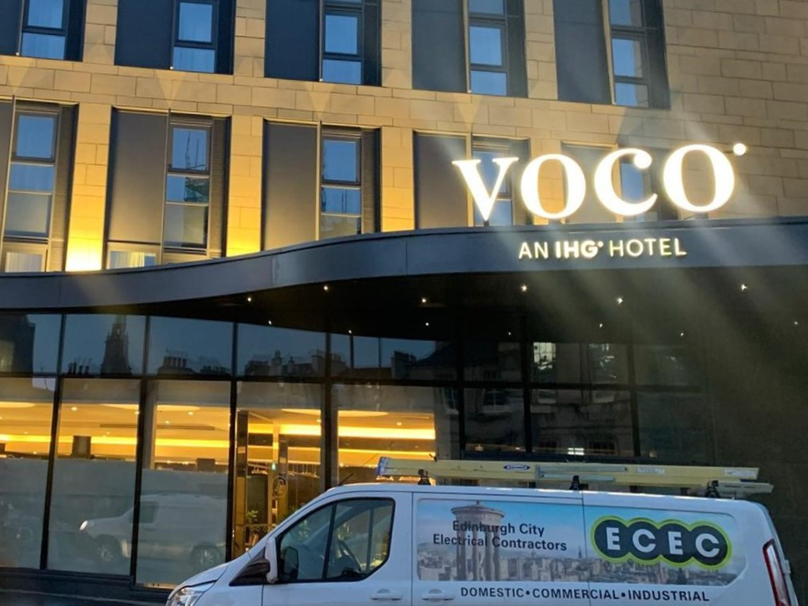 Lighting installation VOCO Hotel Edinburgh